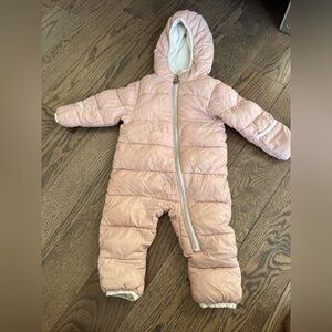 Michael Kors Light Pink Baby Snowsuit 6-12 EUC pram suit winter jacket